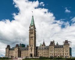 edificio del parlamento de canadá en ottawa, ontario foto