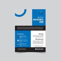 Corporate business flyer template design vector