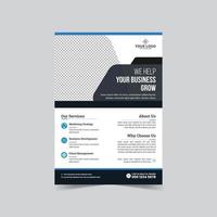 Corporate business flyer template design vector