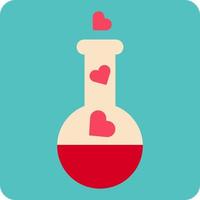Love elixir, illustration, vector on a white background.