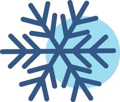 Winter snowflake, illustration, vector, on a white background. vector