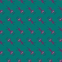 Ants pattern, illustration, vector on white background