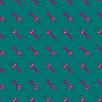 Ants pattern, illustration, vector on white background