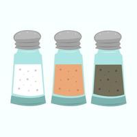 Salt pepper shakers vector illustration for graphic design and decorative element