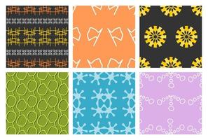 a collection of artistic and elegant seamless patterns. Perfect for home, office, invitation, fabric and other design projects. vector