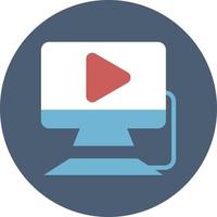 Blogging vlog, illustration, vector, on a white background. vector