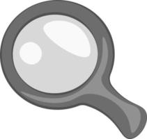A magnifying glass, vector or color illustration.
