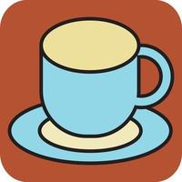 taza de café, ilustración, vector sobre fondo blanco.