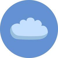 Day cloud, illustration, vector on a white background.