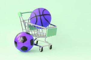 Selling sports equipment. predictions for matches. sports betting photo