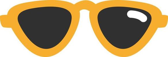 Yellow modern glasses, illustration, vector, on a white background. vector