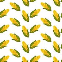 Corn wallpaper, illustration, vector on white background.