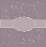 Retro greeting card template design vector