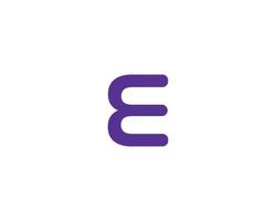 E logo design vector template