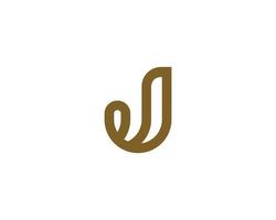 J logo design vector template