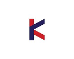 K KK logo design vector template