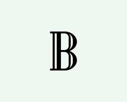 B logo design vector template