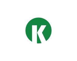 K KK logo design vector template