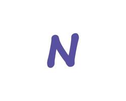 N logo design vector template