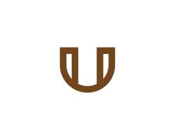 U Logo design vector template