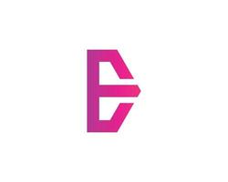 E logo design vector template
