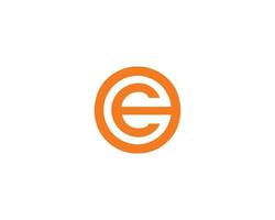 E logo design vector template