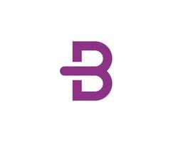 B logo design vector template