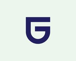 plantilla de vector de diseño de logotipo g