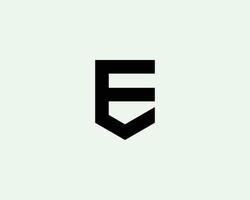 E logo design vector template