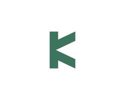 K KK logo design vector template