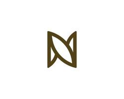 N logo design vector template