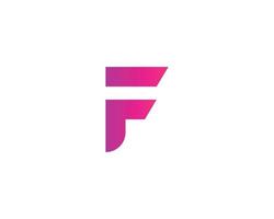 plantilla de vector de diseño de logotipo f