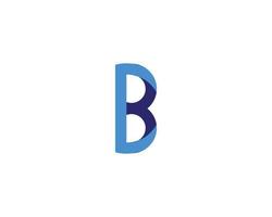 B logo design vector template