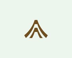 A AA Letter Logo Design Vector Template