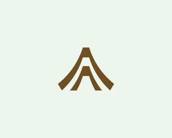 A AA Letter Logo Design Vector Template