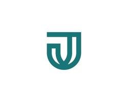 J logo design vector template