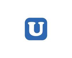 U Logo design vector template