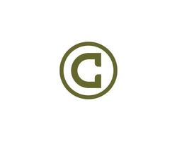 C logo design vector template