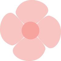 Delicate pink blossom, illustration, vector, on a white background. vector
