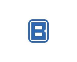 B logo design vector template