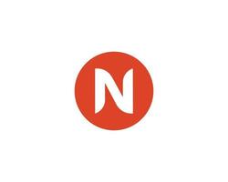 N logo design vector template