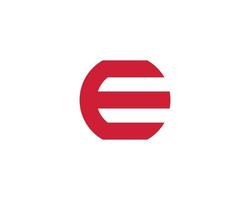 E logo design vector template