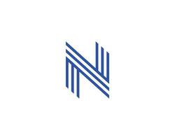 N logo design vector template