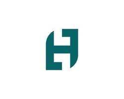 H logo design vector template