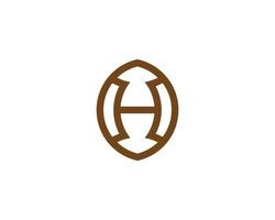 H logo design vector template