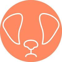 Animal dog, illustration, vector on a white background.