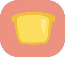 Breakfast toast, illustration, vector on a white background.