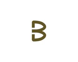 B logo design vector template