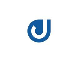 plantilla de vector de diseño de logotipo j