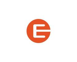 E logo design vector template